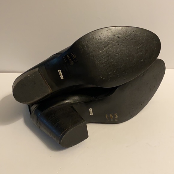 Hunter Black Leather Ankle Boots - Picture 4 of 9